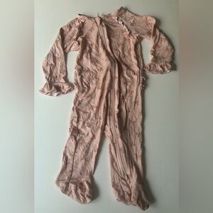 Milkberry Baby Girl Bamboo Footie Sleeper 6-9 months